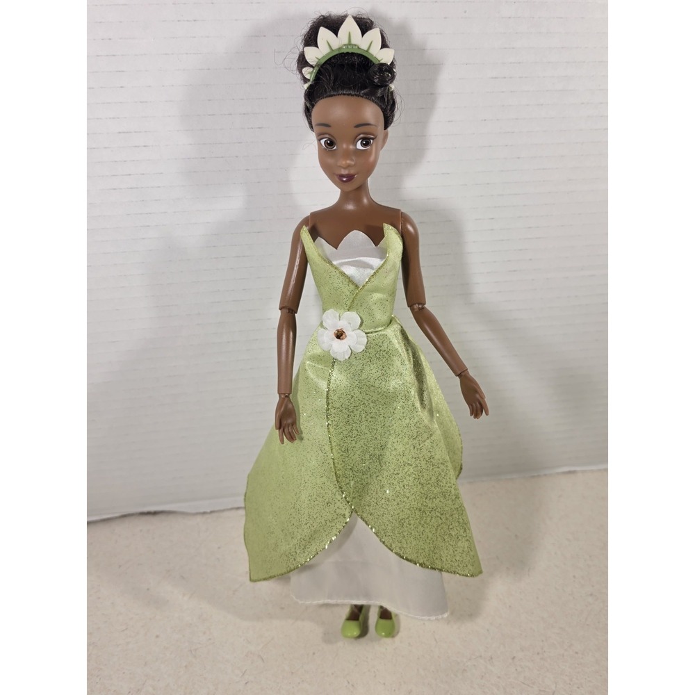 Disney Store Princess Tiana 12" Classic Doll With Gown, Shoes, Crown